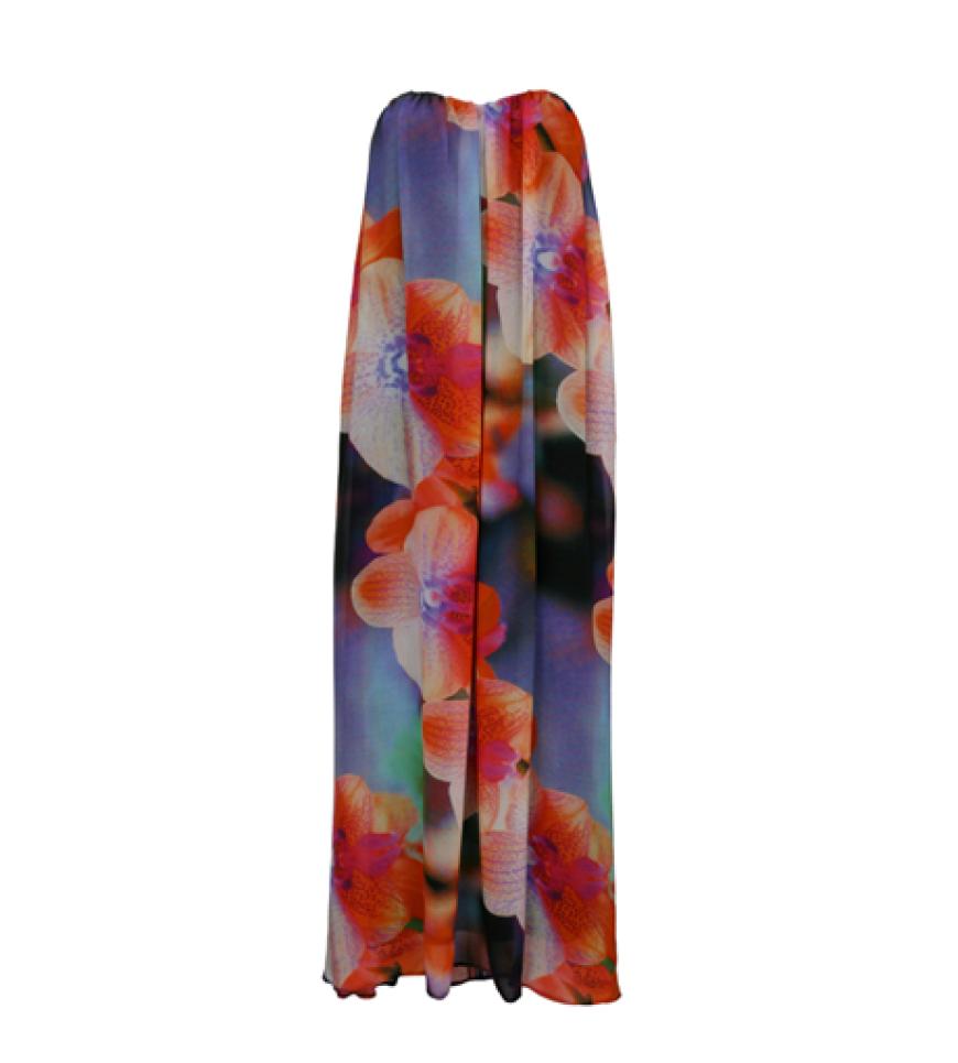 Maxikleid mit Blumen-Print von Asos, ca. 75 Euro