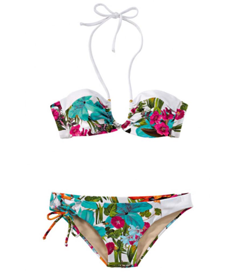 Aloha! Bikini mit Hawaii-Print über conleys.de, im Set ca. 145 Euro