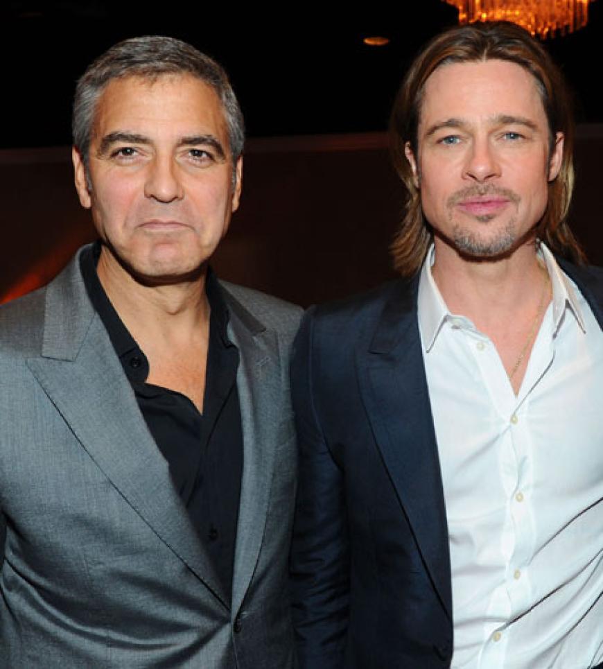Echte Buddies: George Clooney und Brad Pitt