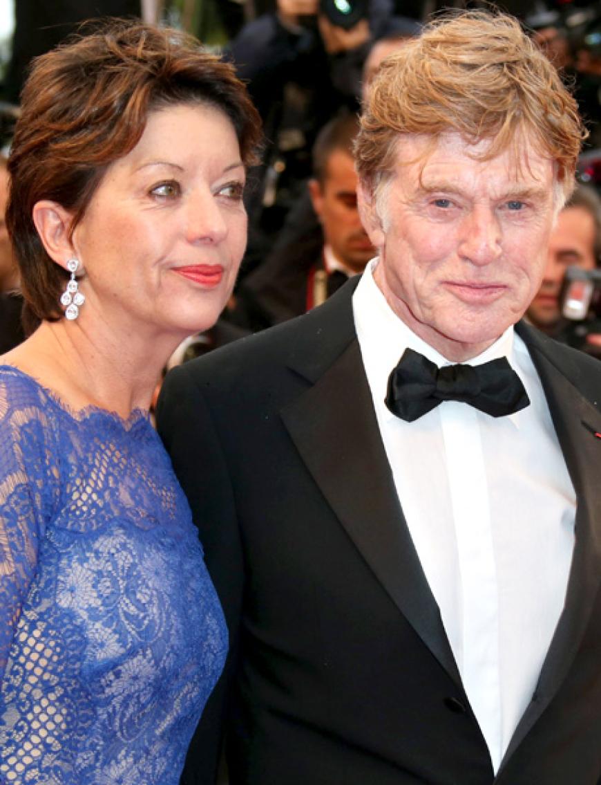 Robert Redford mit seiner deutschen Frau Sibylle Szaggars