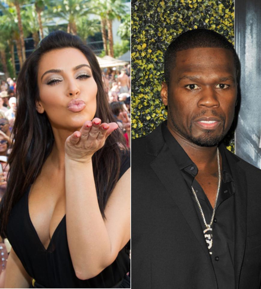 Hält nicht viel von Kanye Wests neuer Flamme Kim Kardashian (l.): US-Rapper 50 Cent