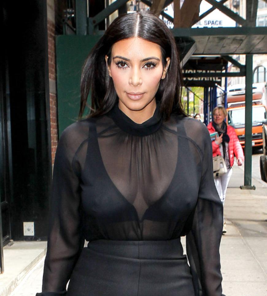 Nippel-Alarm bei Kim Kardashian in New York
