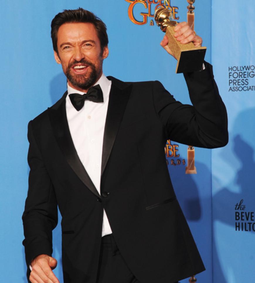 Hugh Jackman freute sich riesig über den Award´ in der Sparte