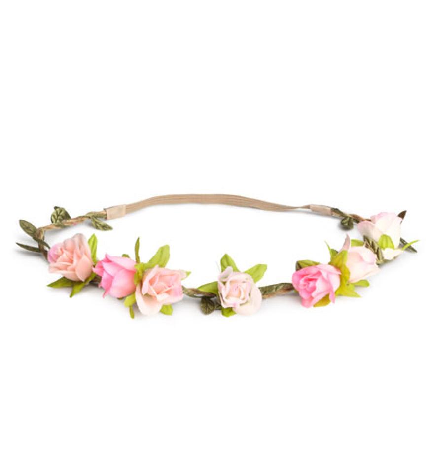 Haarband mit Blumen, aus der H&M Loves Music-Kollektion von H&M, ca. 6,95 Euro