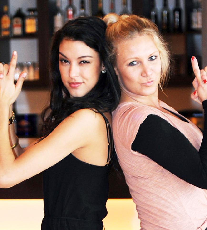 Harte Konkurrentinnen: Das Model Rebecca Mir (l.) und die ehemalige Turnerin Magdalena Brzeska (r.)´