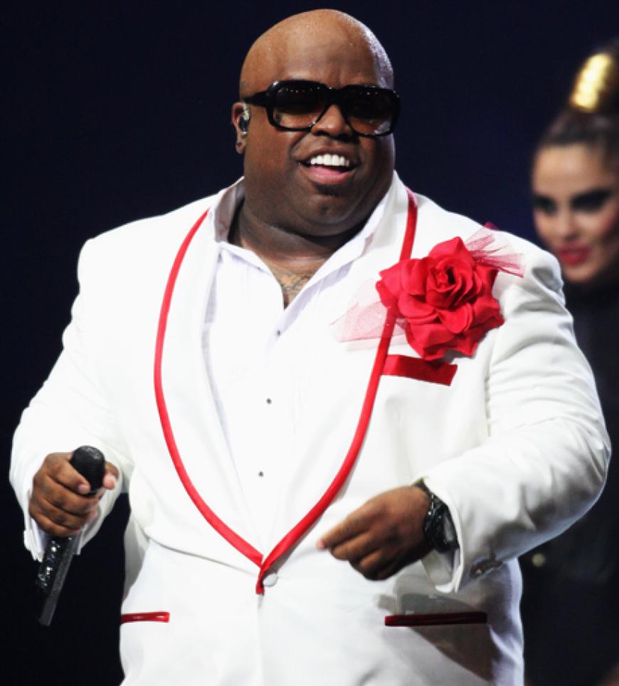 Cee-Lo Green hat gut lachen: nach einer gelungenen Performance durfte der Sänger auch noch einen Preis mit nach Hause nehmen