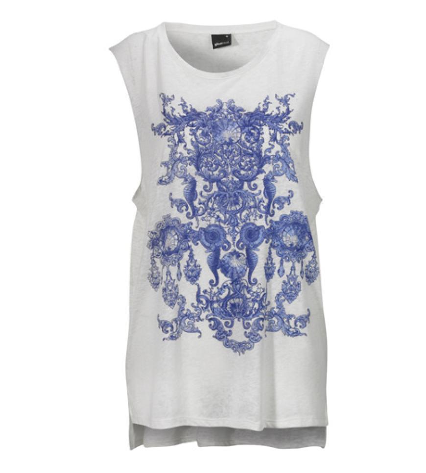 Täuschend echt, wie vom Lausteg. Schont aber unseren Geldbeutel. Long-Shirt von Gina Tricot, ca. 15 Euro