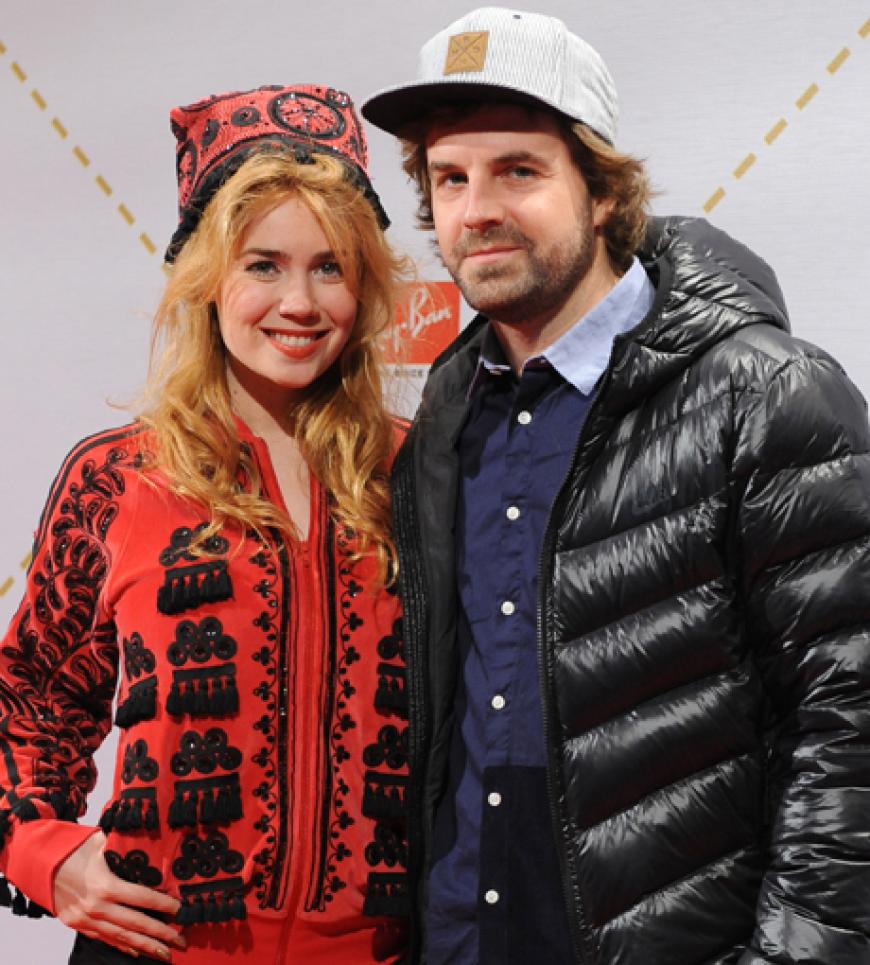 Palina Rojinski mit ihrem Freund DJ Schowi