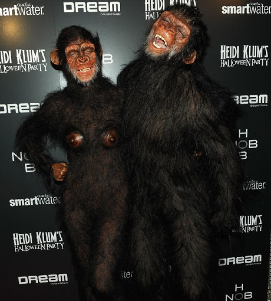 Halloween 2011: Heidi Klum feierte mal wieder im ganz großen Stil Halloween in New York und war mit ihrem damaligen Mann Seal ganz affig