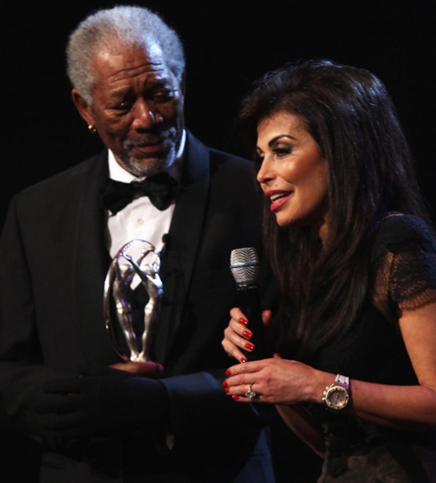 Morgan Freeman und Maya El-Khalil