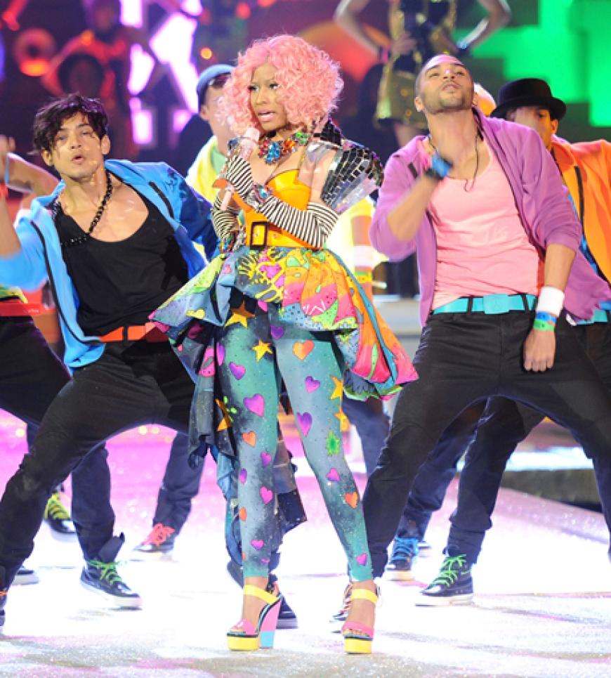 Und ab geht die Party: Nicky Minaj trat bei der diesjährigen Victoria's Secret Show auf
