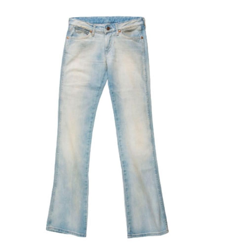 Light Denim: Extrem verwaschen von Wrangler, ca. 120 Euro