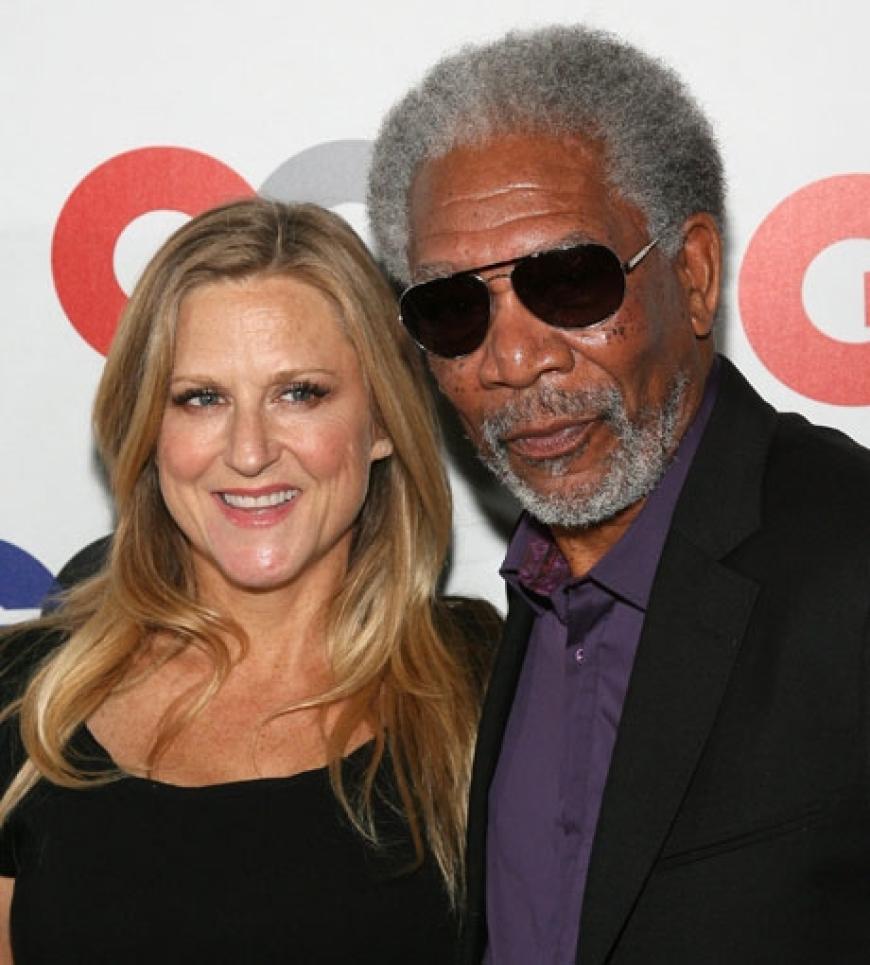 Morgan Freeman versteckte sich hinter der Sonnebrille