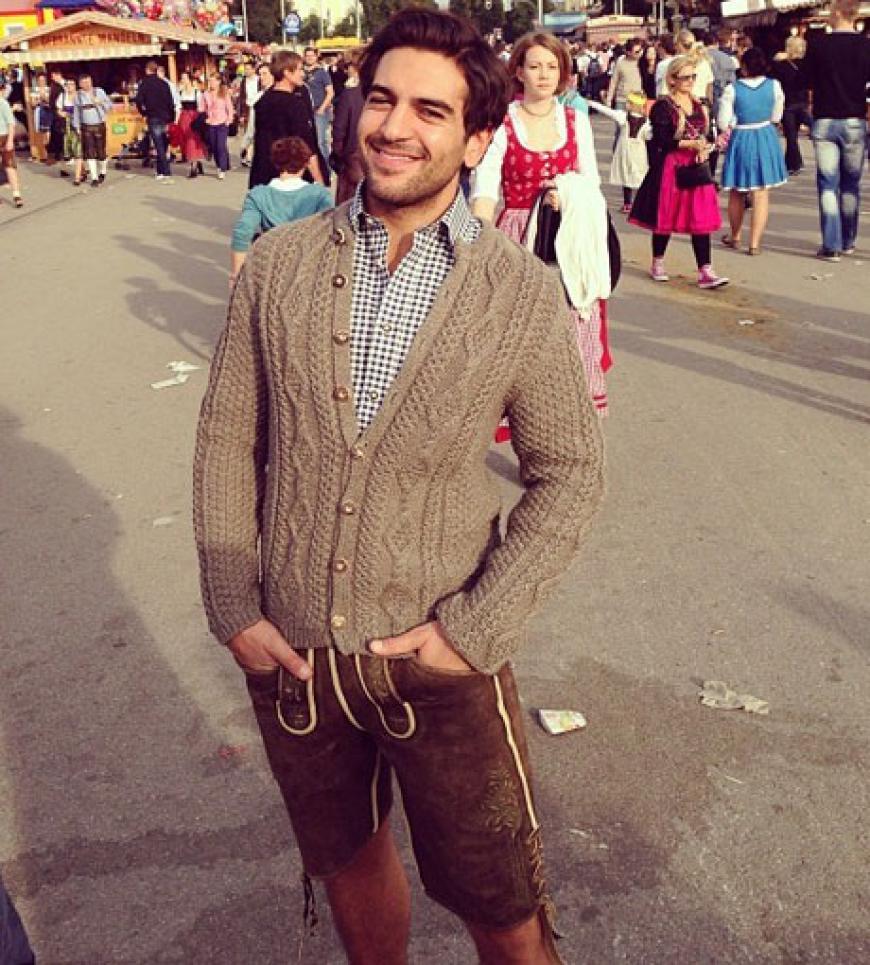 Der Wiesn-Chic - Lederhosen, wie es sich für einen richtigen Bayer gehört. Elyas ist in München geboren