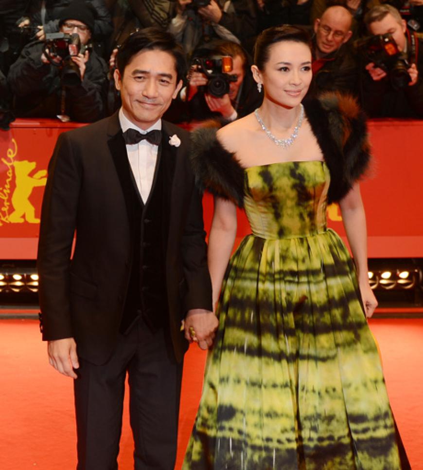 Der chinesische Schauspieler Tony Leung (l.) und Schauspielerin Zhang Ziyi´