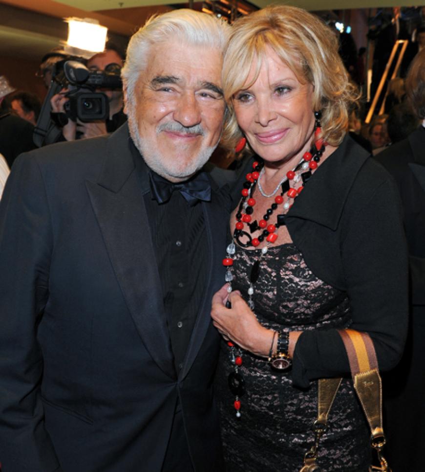 Schauspieler Mario Adorf mit seiner Ehefrau Monique