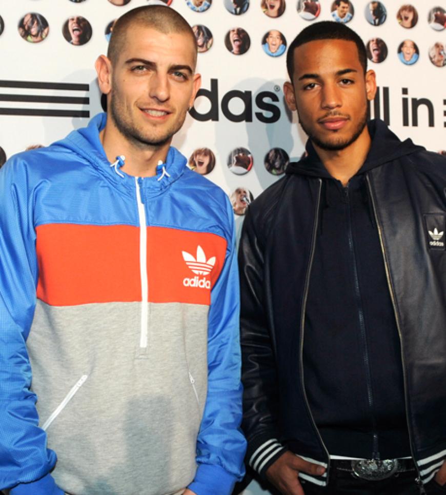 Fußballprofi Mladen Petric und Dennis Aogo vom Hamburger SV feierten gemeinsam bis spät in die Nacht