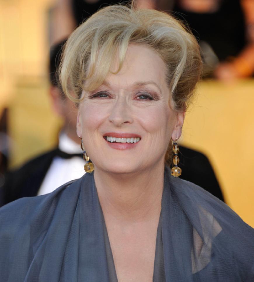 Meryl Streep strahlt in die Kameras