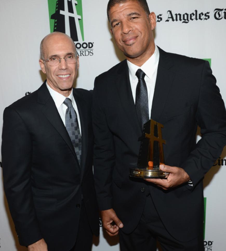 Filmemacher Jeffery Katzenberg ehrte Peter Ramsey, der für den Animationsfilm