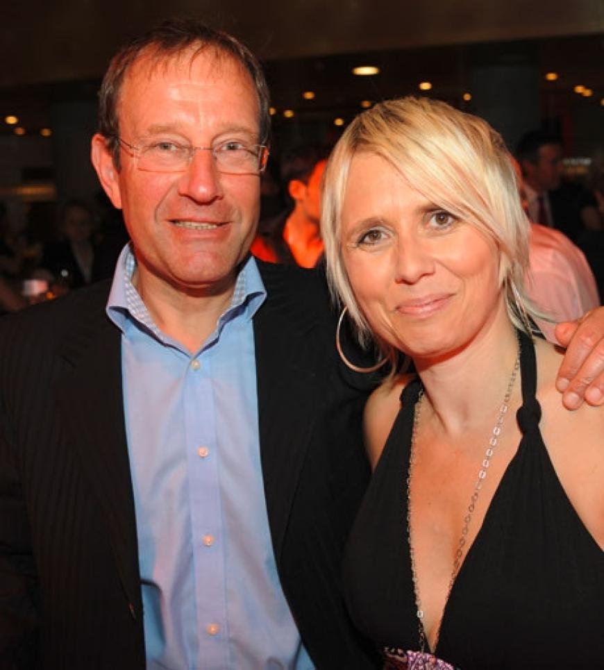 Die Gastgeber: Verleger Richard Desmond (Northern & Shell) und OK!-Chefredakteurin Alex Siemen