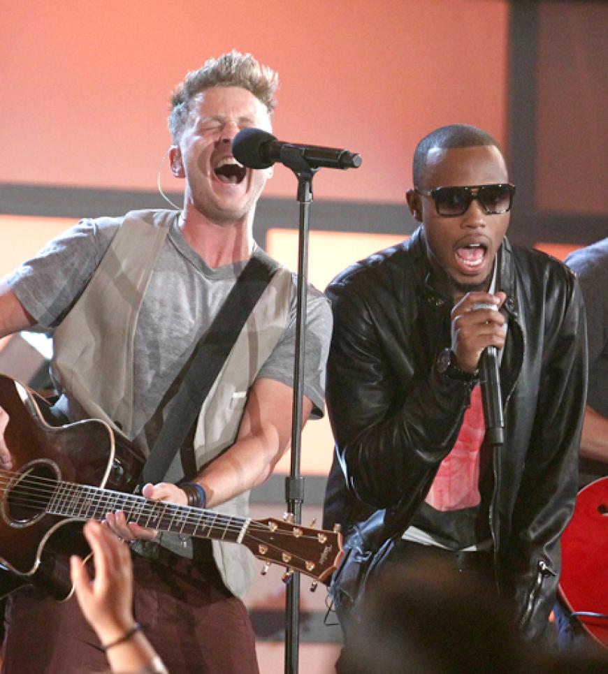 Er performte gemeinsam mit dem Musiker B.o.B