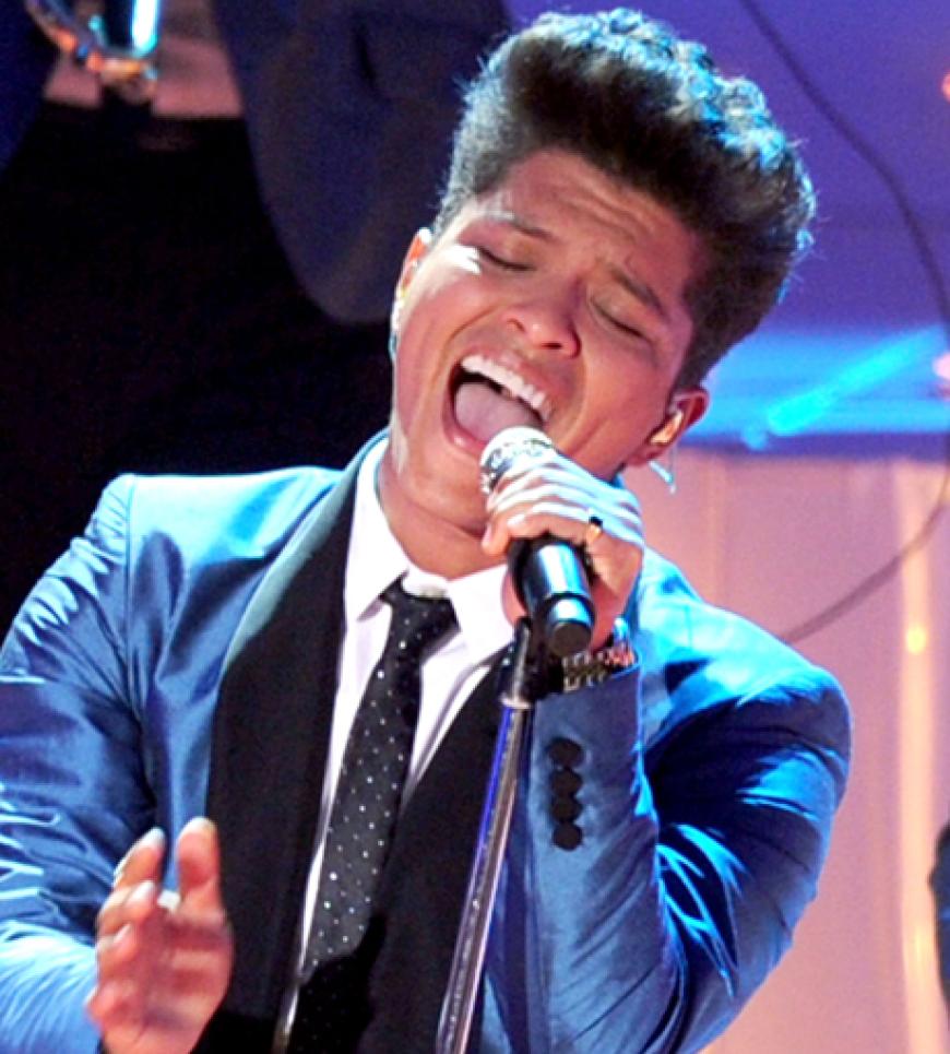 Newcomer Bruno Mars begeisterte mit seinem Auftritt