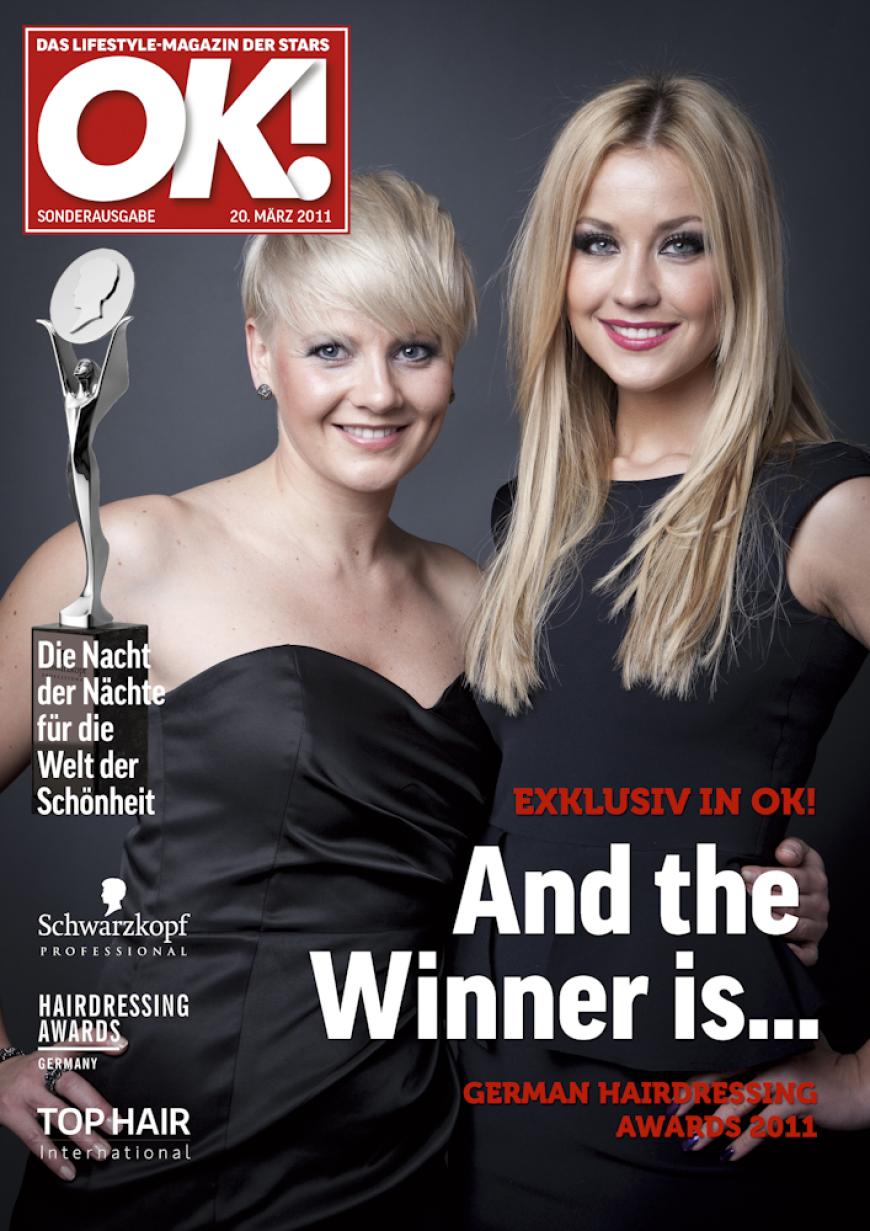 Einmal im Leben das Cover der OK! zieren! Für die Gäste des „German Hairdressing Award 2012“ wurde dieses Traum Wirklichkeit. Jeder Gast des Gala-Abends konnte an einem persönlichen OK! Fotoshooting teilnehmen - und die tollen Ergebnisse sehen Sie hier! Viel Spaß beim Durchklicken!