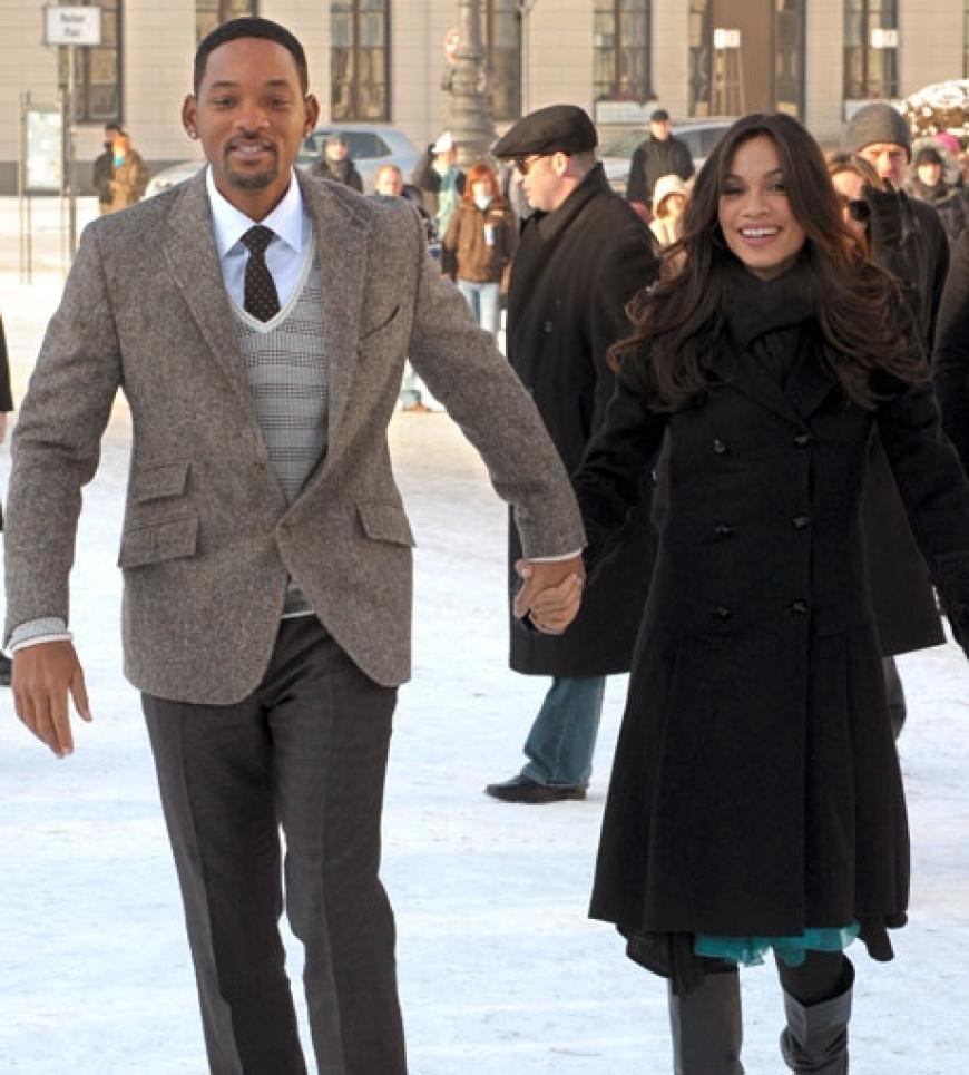 Will Smith und Rosario Dawson