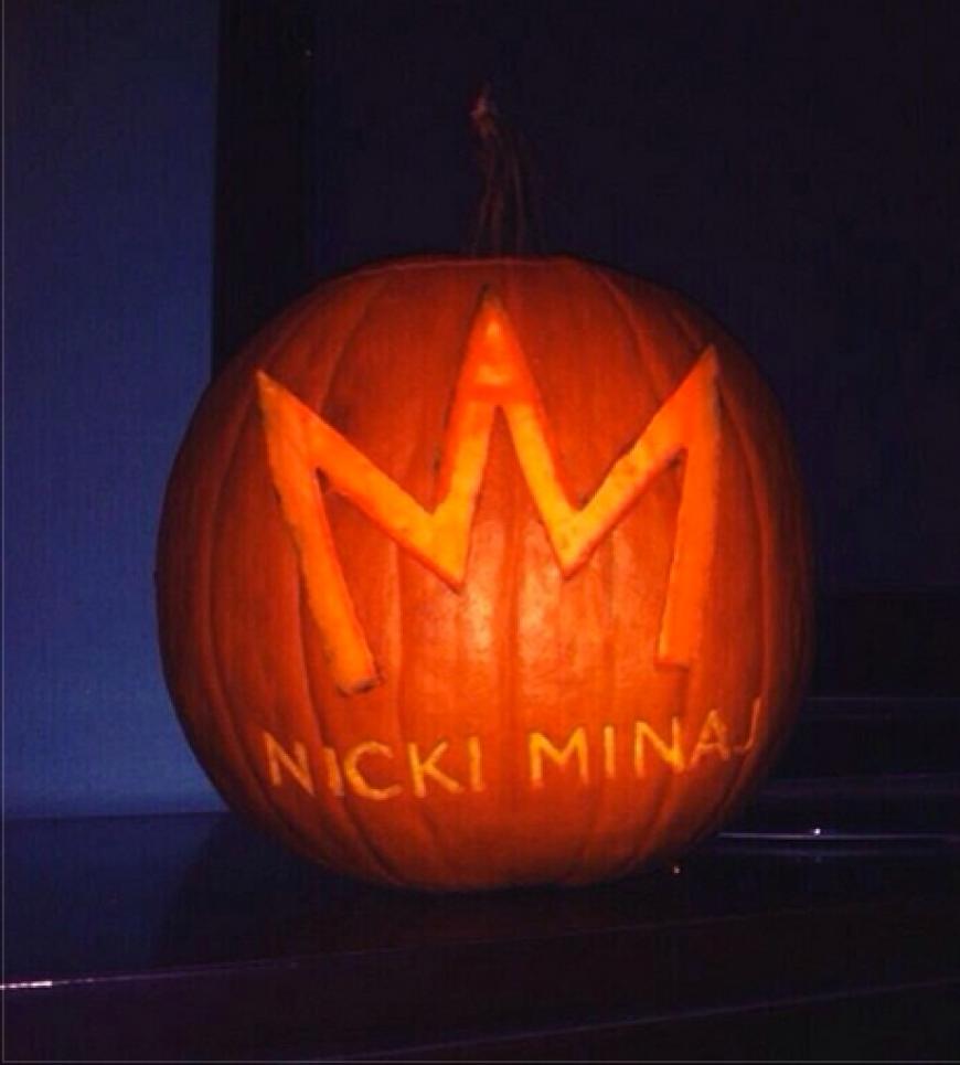 Eine hübsche Kürbis-Stecherei hat auch Nicki Minaj zu bieten