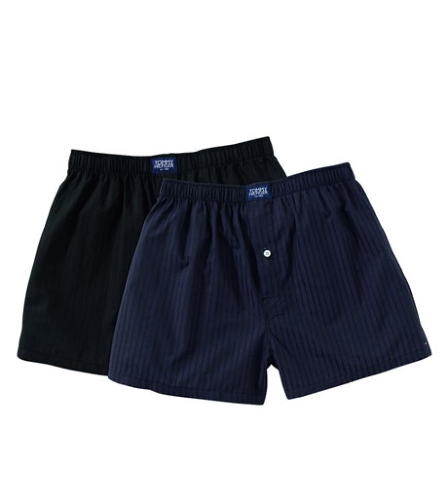 Für den Freund: Doppelpack Boxershorts Navy/Weiß von Tommy Hilfiger, ca. 39.95 Euro