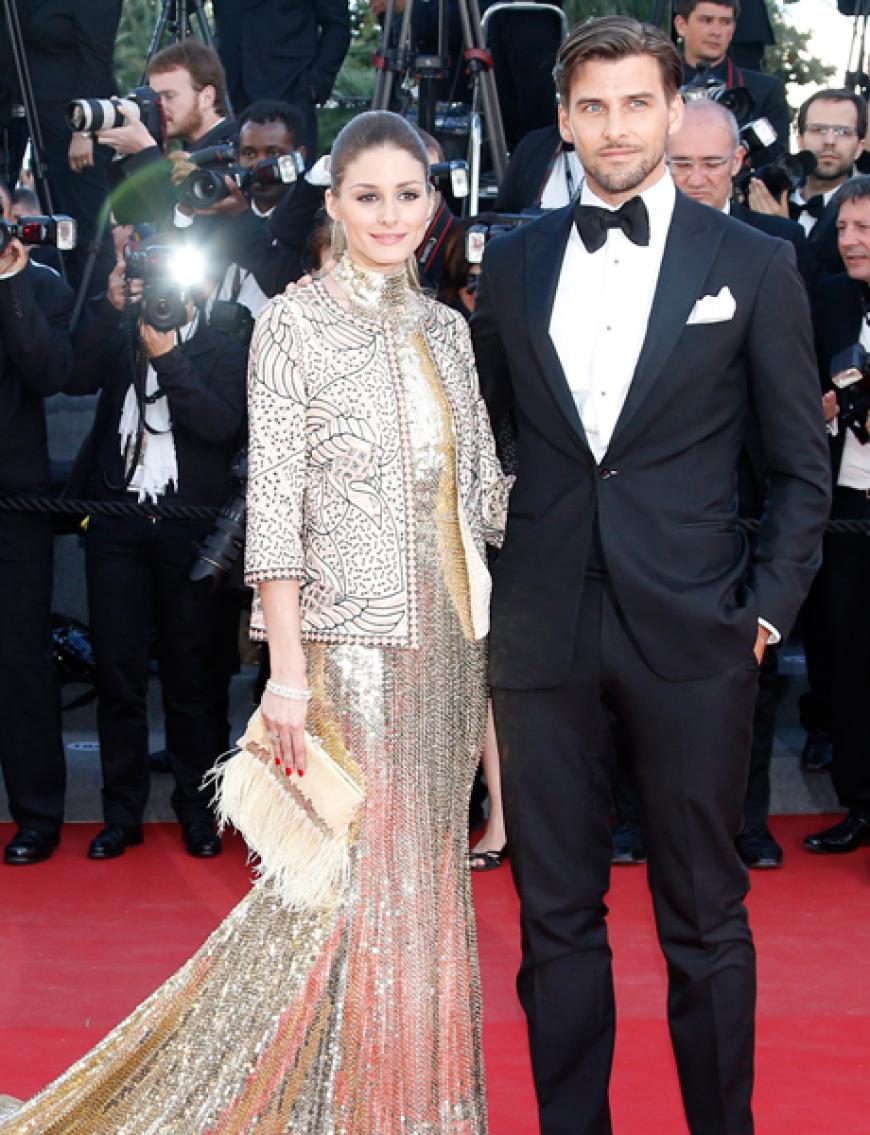 Oder hier bei den Filmfestspielen in Cannes 2013. Olivia trug eine goldfarbene Robe von Roberto Cavalli