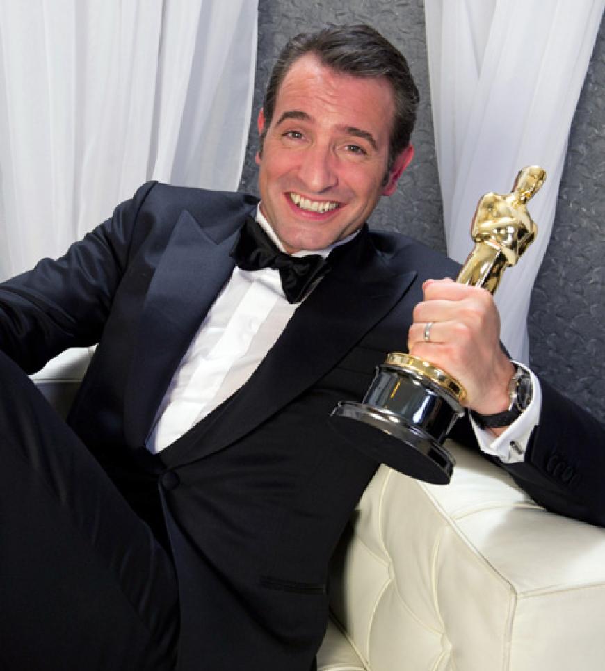 Ihr männlicher Gegenpart war der französische Schauspieler Jean Dujardin, der für seine Rolle des scheiternden Stummfilmdarstellers George Valentin in