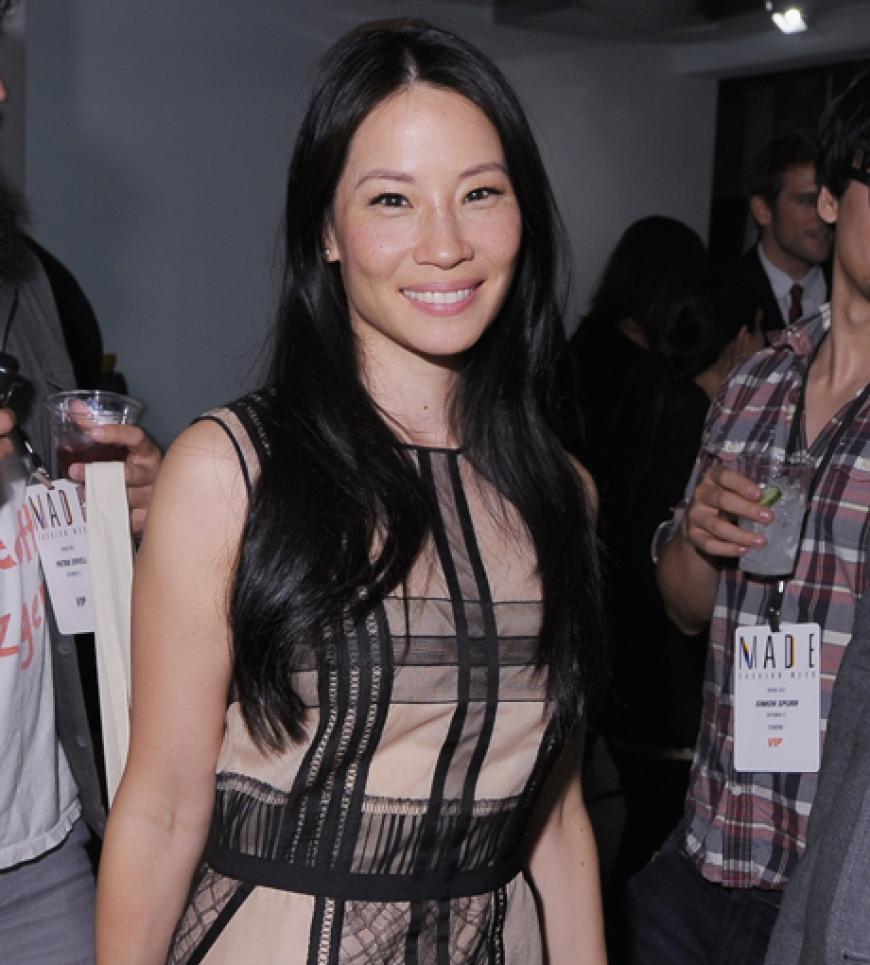 Lucy Liu Backstage