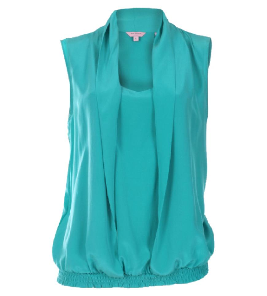 Machen Sie sich auf was gefasst: An Kleidern und Accessoires in Leuchtfarben werden wir diese Saison kaum vorbeikommen. Machen Sie jetzt also schon mal Platz im Kleiderschrank! Top von Ted Baker über orangebag.nl, ca. 140 Euro