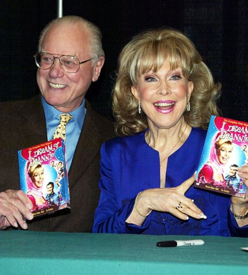 Larry Hagman und Barbara Eden einige Jahre später: Die beiden sind dem Fernsehen auch nach der