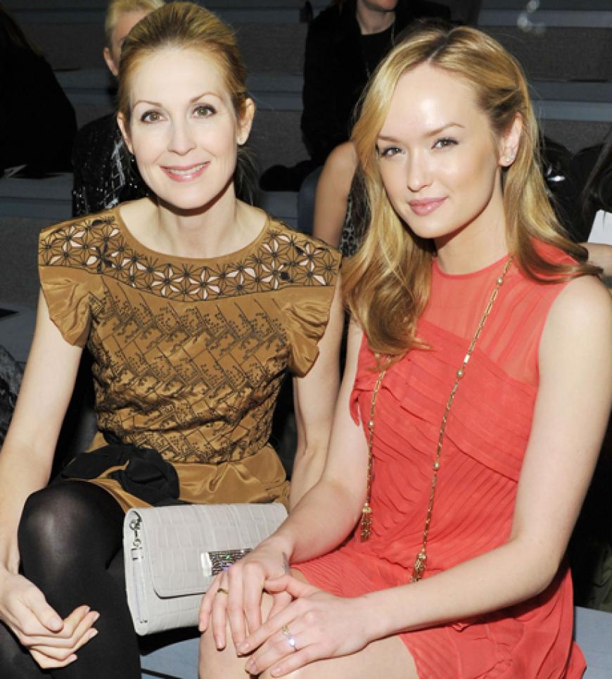 Schauspielerin Kelly Rutherford mit Kaylee DeFer 