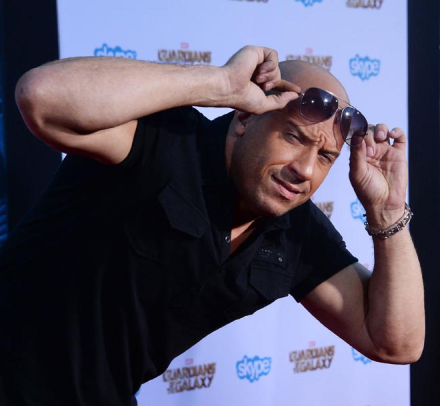 Einer war alles andere als unglücklich. Vin Diesel (