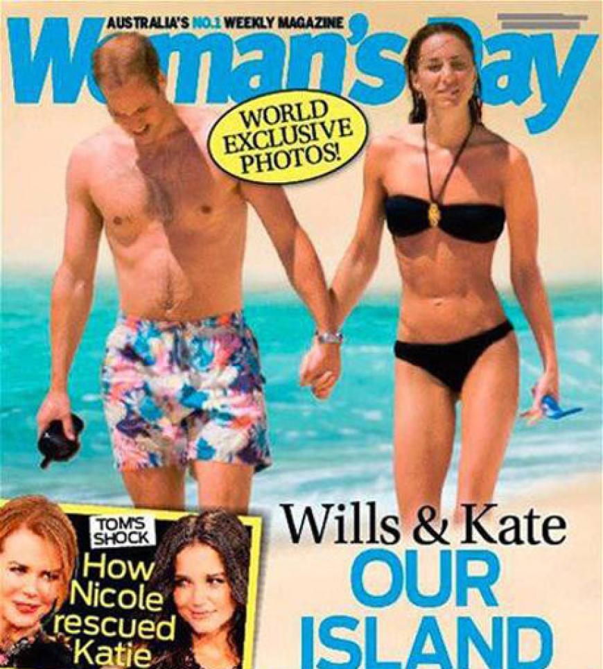 Erwischt: Prinz William und Herzogin Kate am Strand in ihren Flitterwochen