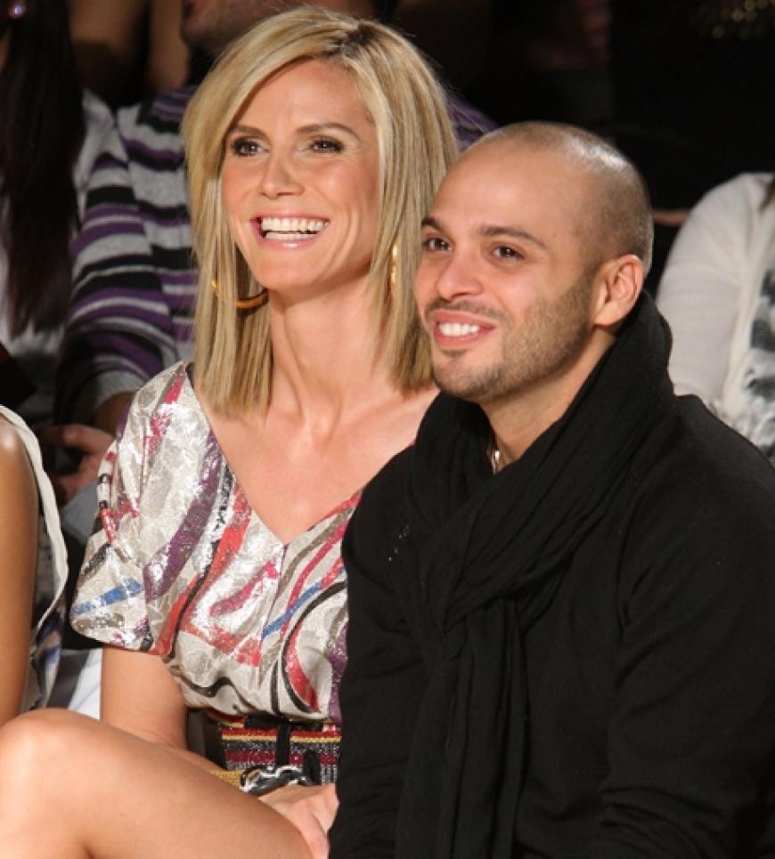 Heidi Klum und Richie Akiva in der ersten Reihe der Diane von Fürstenberg-Show