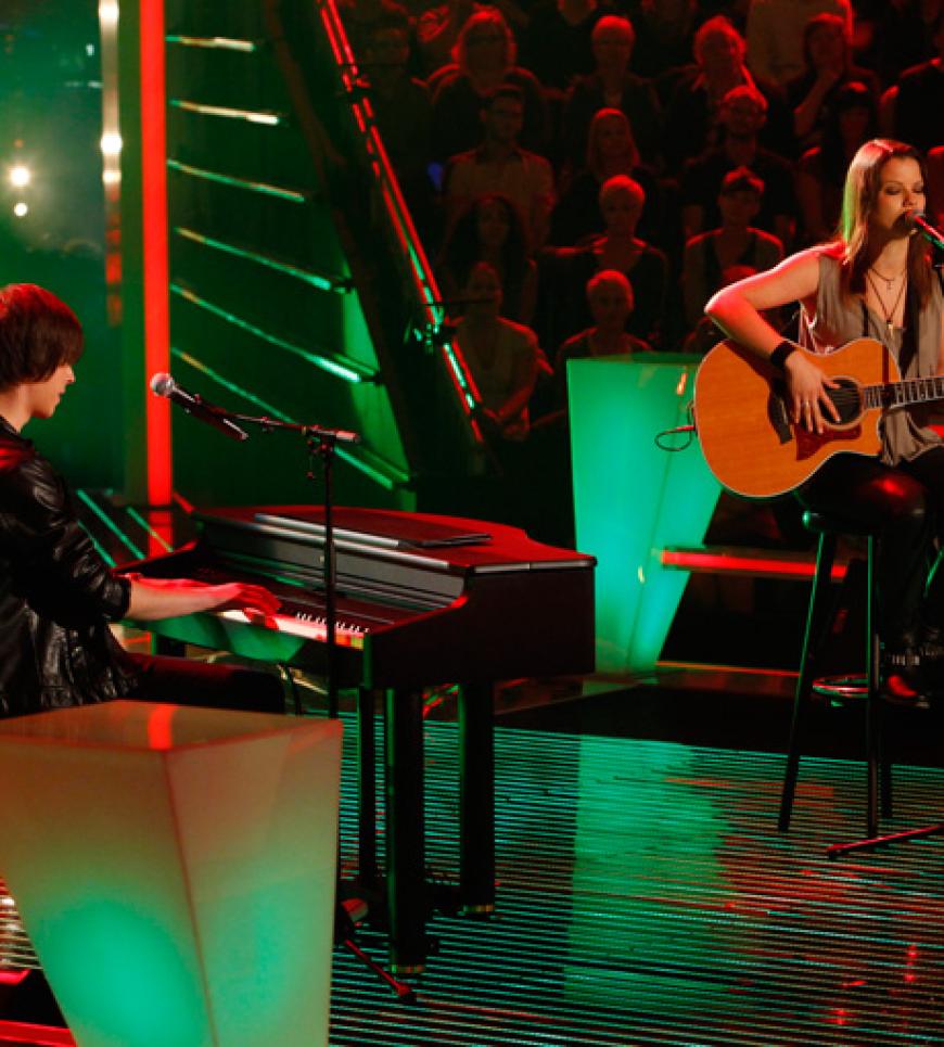 Großer Moment: Die beiden Twens sorgten mit ihrer Version von Nick Caves und Kylie Minogues