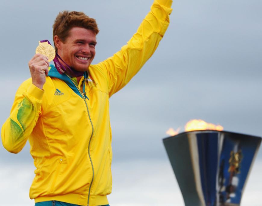 Auch in Australien winkt jedem Olympiasieger eine Briefmarke. Laser-Segler Tom Slingsby kann sein Konterfei also künftig auf seine Briefe kleben