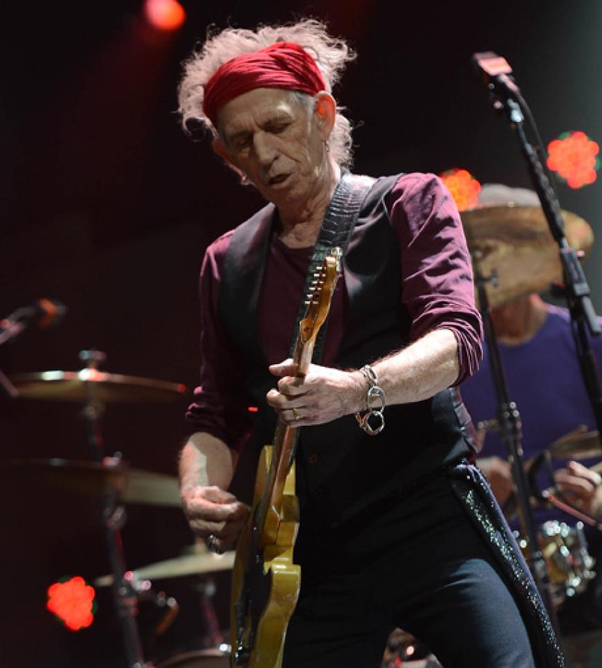 Keith Richards auf der Bühne. Die Nachfrage nach Eintrittskarten für das knapp sechsstündige Konzert war riesig
