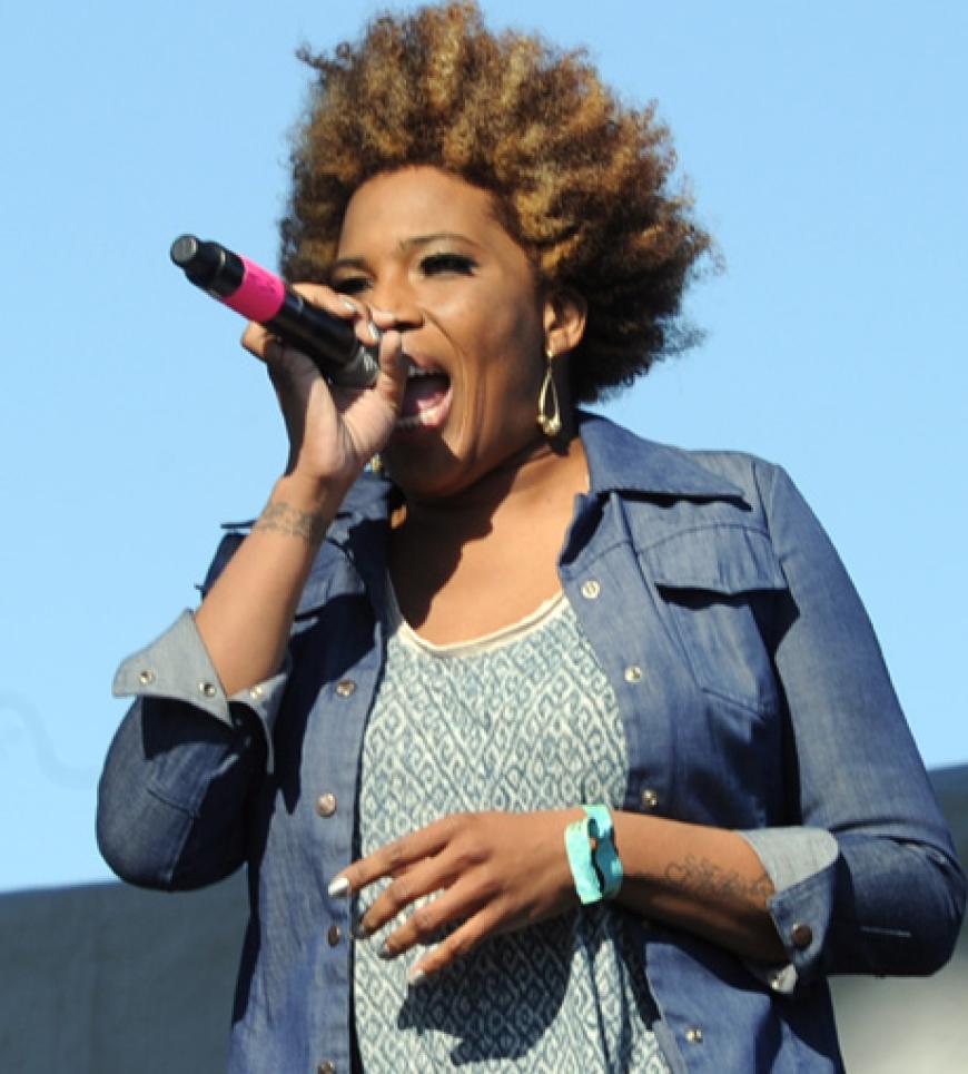 Rockröhre: Macy Gray auf der Bühne des Coachella Festivals in Indigo, Kalifornien