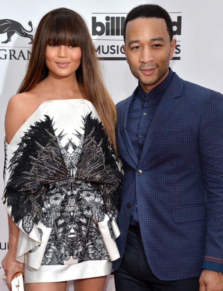 Stylisch: Model Chrissy Teigen mit Singer-Songwriter John Legend