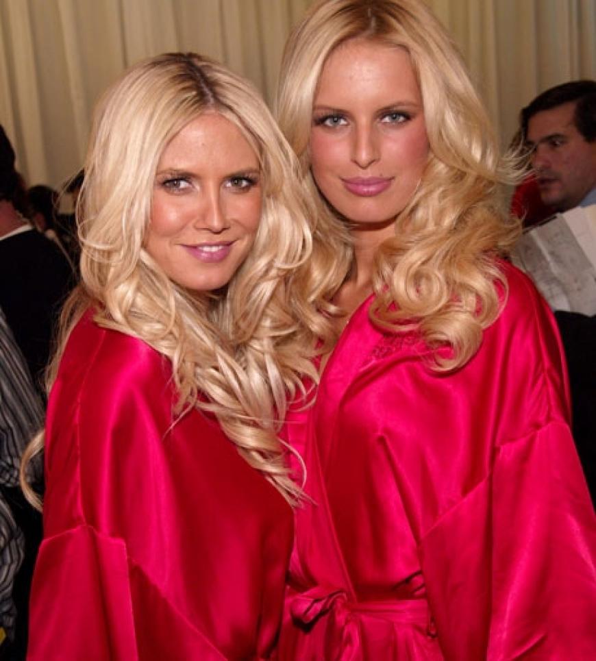 Zwei blonde Engel: Heidi Klum und Karolina Kurkova backstage bei Victorias Secret
