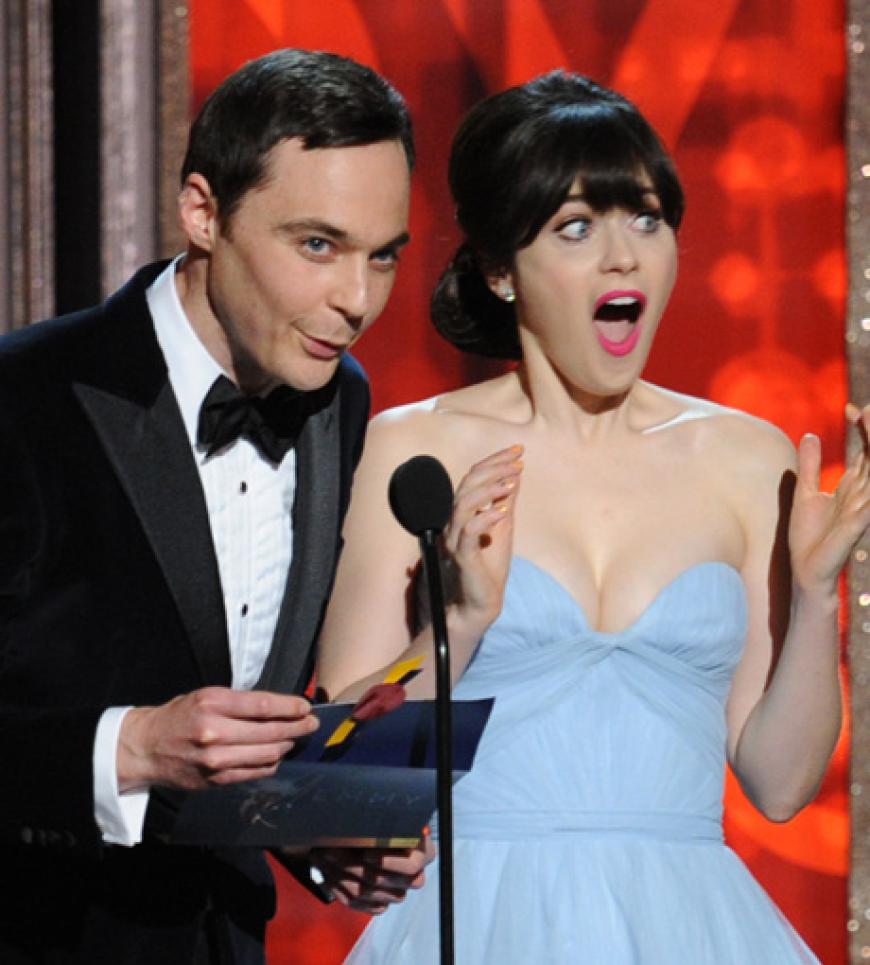 Überraschung! Zooey Deschanel und Jim Parsons dürfen einen Preis vergeben