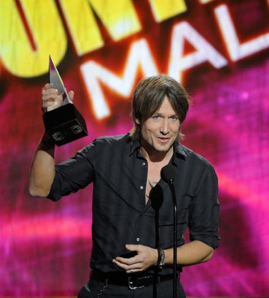 Keith Urban durfte auch einen der begehrten Preise mit nach Hause nehmen