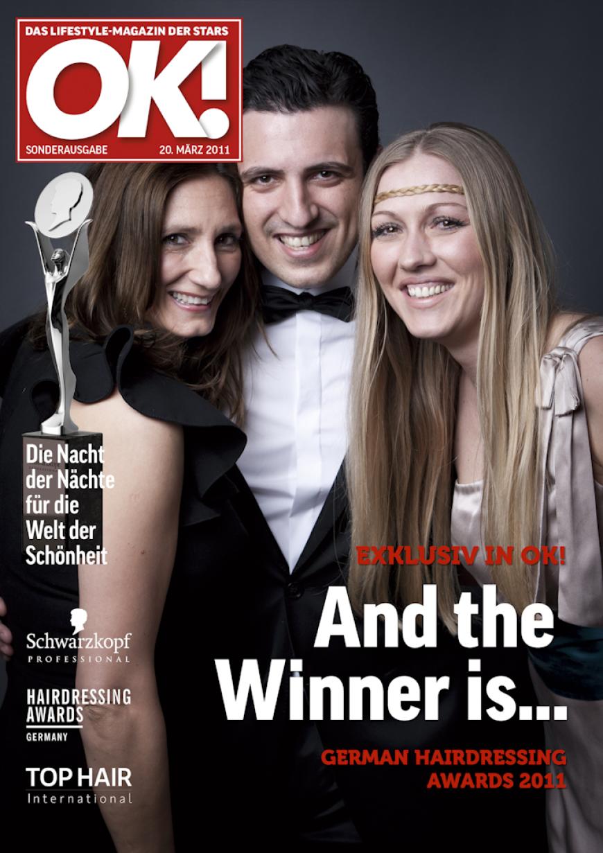 Einmal im Leben das Cover der OK! zieren! Für die Gäste des „German Hairdressing Award 2012“ wurde dieses Traum Wirklichkeit. Jeder Gast des Gala-Abends konnte an einem persönlichen OK! Fotoshooting teilnehmen - und die tollen Ergebnisse sehen Sie hier! Viel Spaß beim Durchklicken!