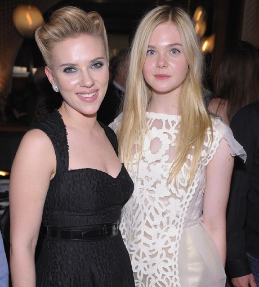 Freundinnen: Scarlett Johansson und Elle Fanning