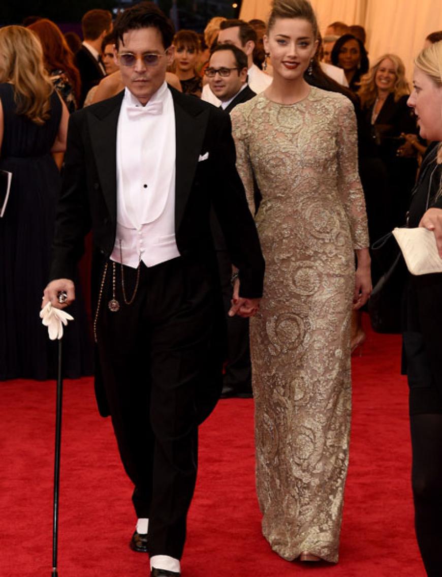 Johnny Depp kam mit seiner Verlobten Amanda Heard